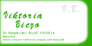 viktoria biczo business card
