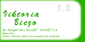 viktoria biczo business card